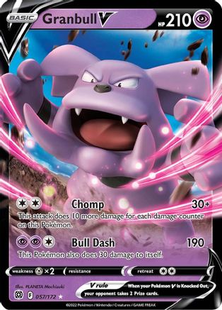 Granbull V 57/172 - Brilliant Stars Holofoil