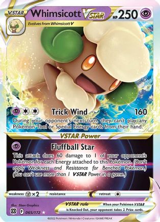 Whimsicott VSTAR 65/172 - Brilliant Stars Holofoil