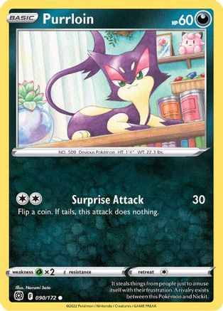 Purrloin 90/172 - Brilliant Stars Reverse Holofoil