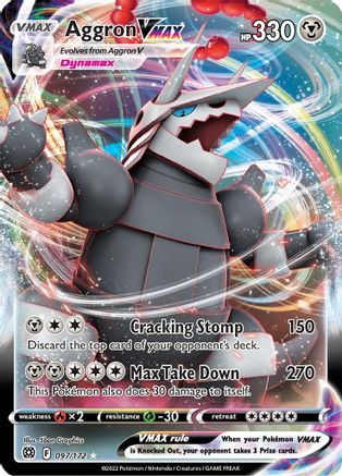 Aggron VMAX 097/172 - SWSH09 Brilliant Stars Holofoil - Ultra Rare