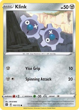 Klink 102/172 - SWSH09 Brilliant Stars Normal - Common