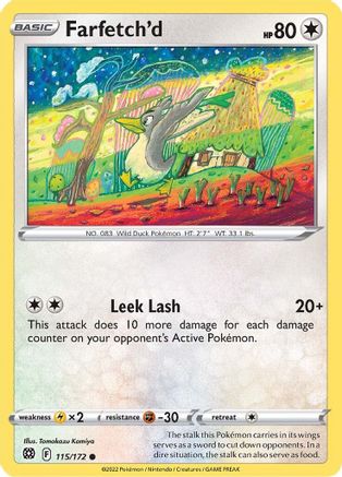 Farfetch'd 115/172 - SWSH09 Brilliant Stars Normal - Common