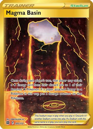 Magma Basin (Secret) 185/172 - SWSH09 Brilliant Stars Holofoil - Secret Rare