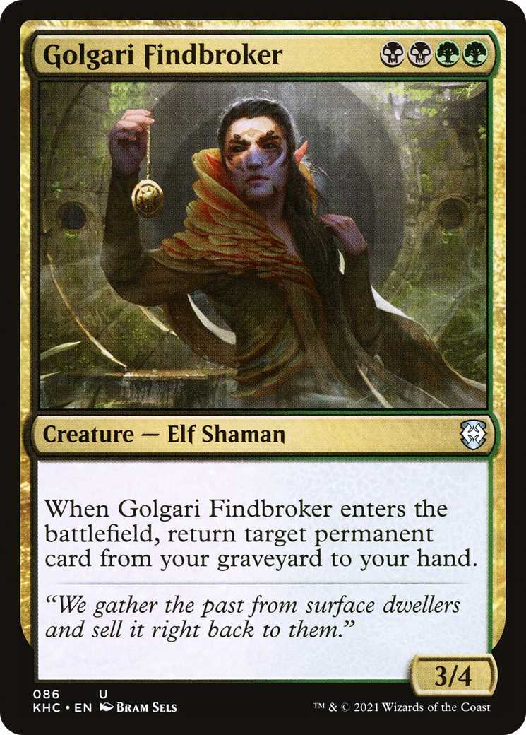 Golgari Findbroker (KHC-086) - Kaldheim Commander