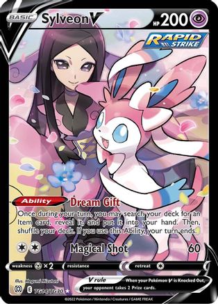 Sylveon V TG14/TG30 - SWSH09 Brilliant Stars Trainer Gallery Holofoil - Ultra Rare