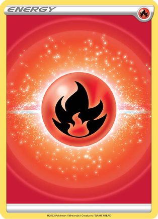 Fire Energy (2022 Unnumbered) - SWSH09 Brilliant Stars Reverse Holofoil - Common