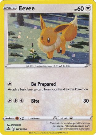 Eevee SWSH190 - SWSH Sword & Shield Promo Cards Holofoil - Promo
