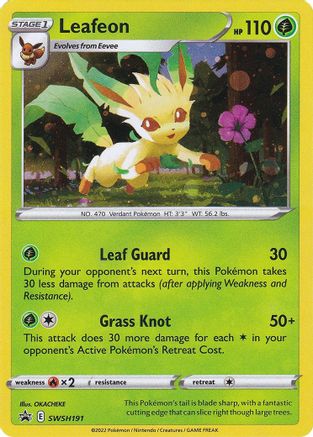 Leafeon SWSH191 - SWSH Sword & Shield Promo Cards Holofoil - Promo
