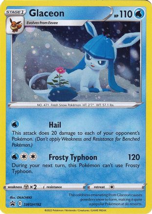 Glaceon SWSH192 - SWSH Sword & Shield Promo Cards Holofoil - Promo