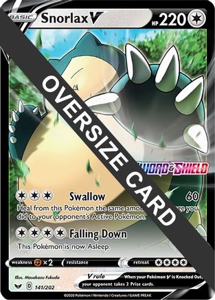 Snorlax V - 141/202 141 - Jumbo Cards Holofoil