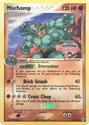 Machamp (National Championships) [Staff] (9/101) - League & Championship Cards  - Promo
