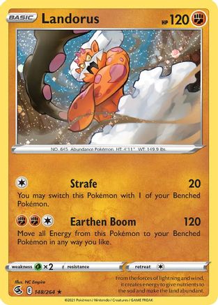 Landorus 148/264 - Blister Exclusives Holofoil - Promo