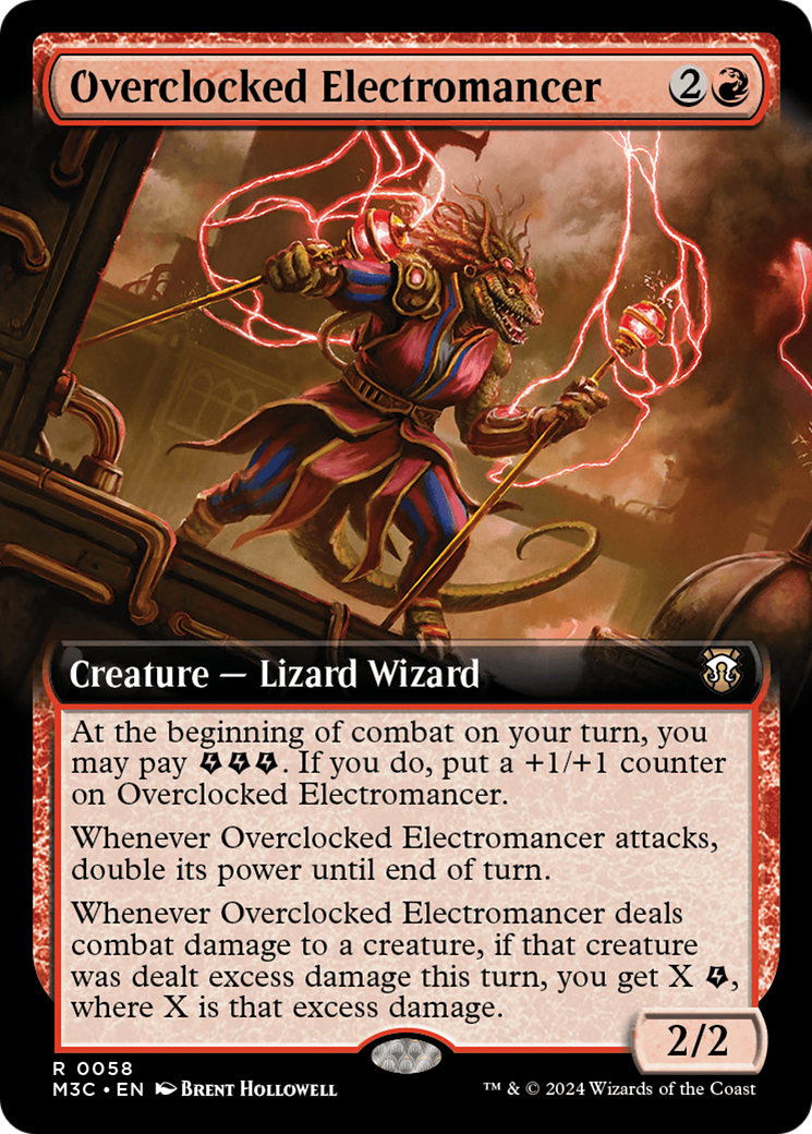 Overclocked Electromancer (M3C-058) - Modern Horizons 3 Commander: (Extended Art)