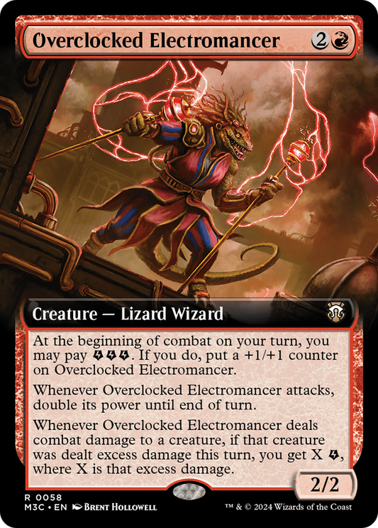 Overclocked Electromancer (M3C-058) - Modern Horizons 3 Commander: (Extended Art) Foil