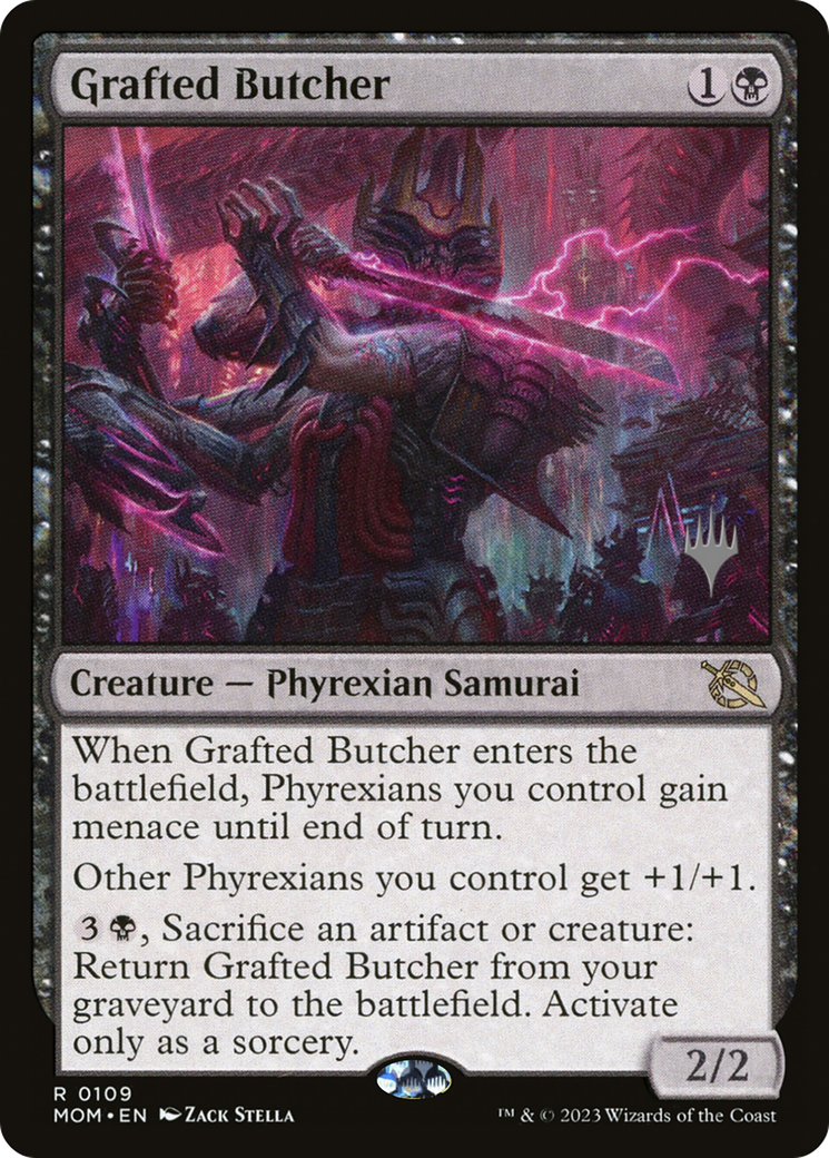 Grafted Butcher (PPMOM-109P) - March of the Machine Promos (Promo Pack) Foil