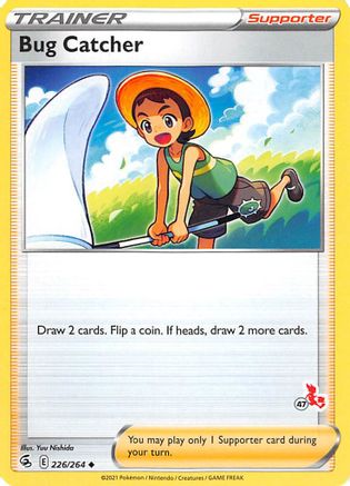 Bug Catcher - 226/264 (#47 Cinderace Stamped)  - Battle Academy 2022 Normal - Promo