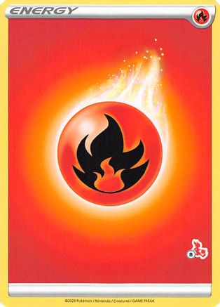 Fire Energy (#8 Cinderace Stamped)  - Battle Academy 2022 Normal