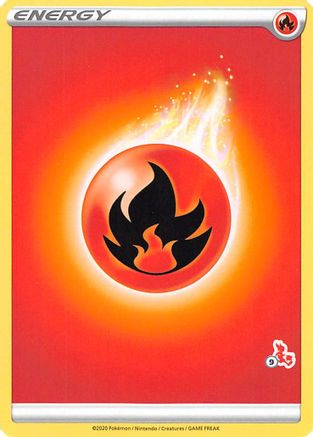 Fire Energy (#9 Cinderace Stamped)  - Battle Academy 2022 Normal
