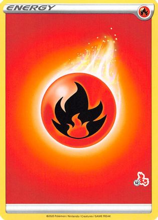 Fire Energy (#12 Cinderace Stamped)  - Battle Academy 2022 Normal
