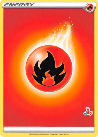 Fire Energy (#20 Cinderace Stamped)  - Battle Academy 2022 Normal