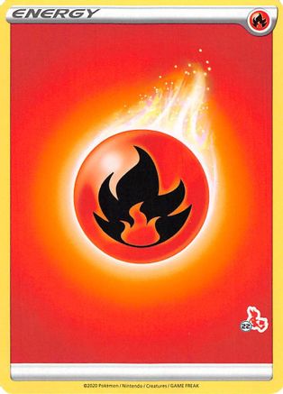 Fire Energy (#22 Cinderace Stamped)  - Battle Academy 2022 Normal