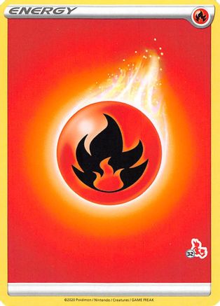 Fire Energy (#32 Cinderace Stamped)  - Battle Academy 2022 Normal