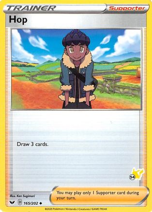 Hop - 165/202 (#54 Pikachu Stamped)  - Battle Academy 2022 Normal