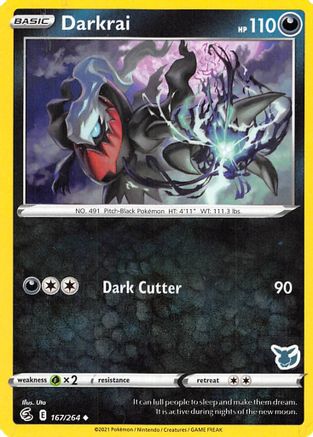 Darkrai - 167/264 (Eevee Stamped)  - Battle Academy 2022 Normal