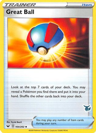 Great Ball - 164/202 (Eevee Stamped)  - Battle Academy 2022 Normal