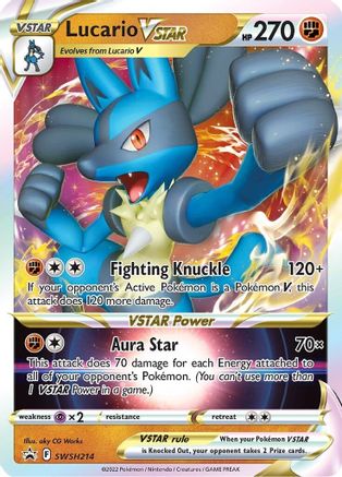 Lucario VSTAR SWSH214 - SWSH Sword & Shield Promo Cards Holofoil - Promo