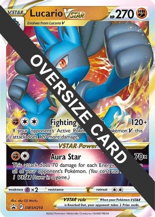 Lucario VSTAR - SWSH214 SWSH214 - Jumbo Cards Holofoil