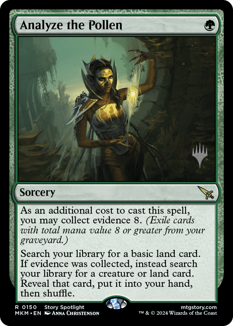 Analyze the Pollen (PPMKM-150) - Murders at Karlov Manor Promos (Promo Pack) Foil