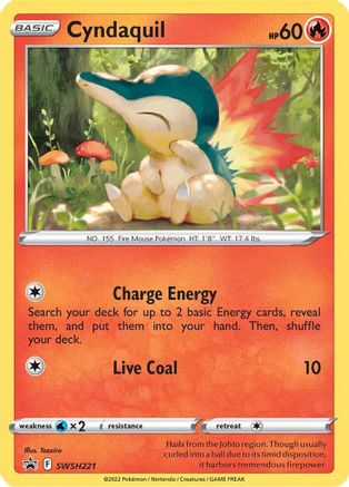 Cyndaquil SWSH221 - SWSH Sword & Shield Promo Cards Holofoil - Promo
