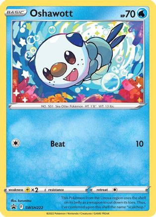 Oshawott SWSH222 - SWSH Sword & Shield Promo Cards Holofoil - Promo