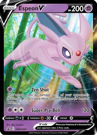 Espeon V SWSH201 - SWSH Sword & Shield Promo Cards Holofoil - Promo