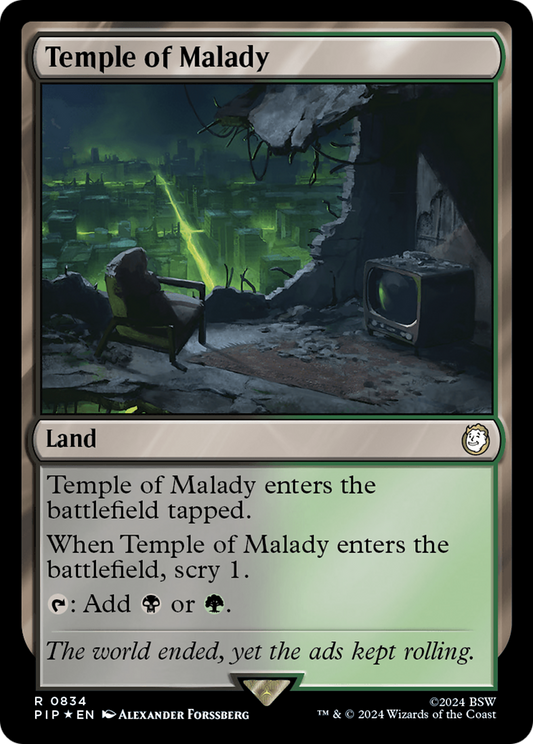 Temple of Malady (PIP-834) - Fallout Foil