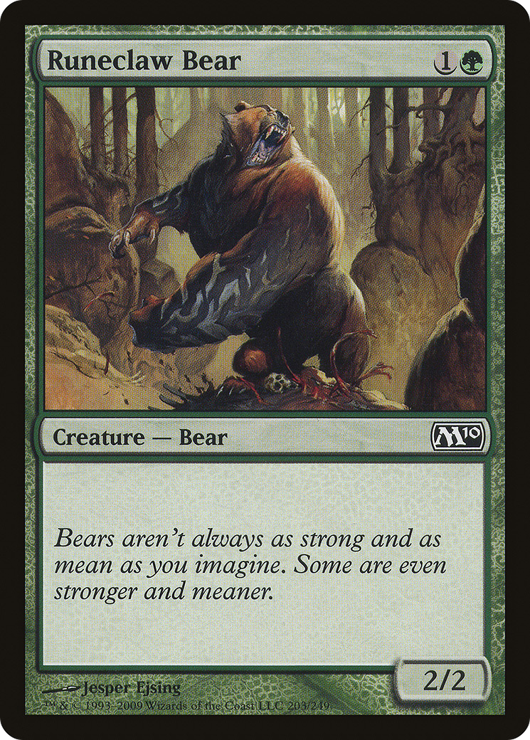 Runeclaw Bear (M10-203) - Magic 2010