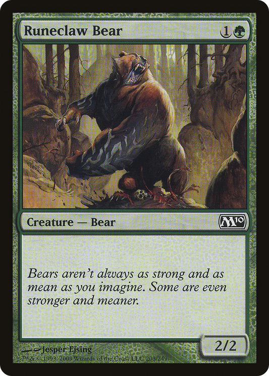 Runeclaw Bear (M10-203) - Magic 2010