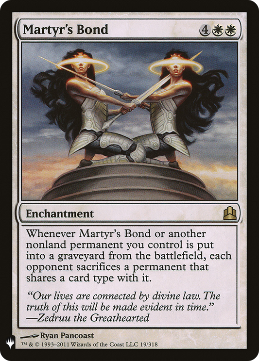 Martyr's Bond (LIST-CMD-19) - The List