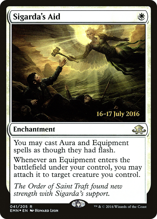 Sigarda's Aid (PEMN-41S) - Eldritch Moon Promos Foil