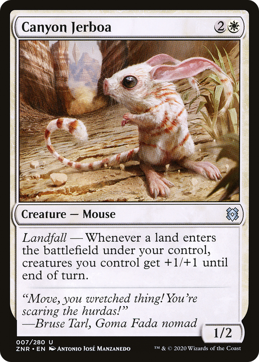 Canyon Jerboa (ZNR-007) - Zendikar Rising Foil