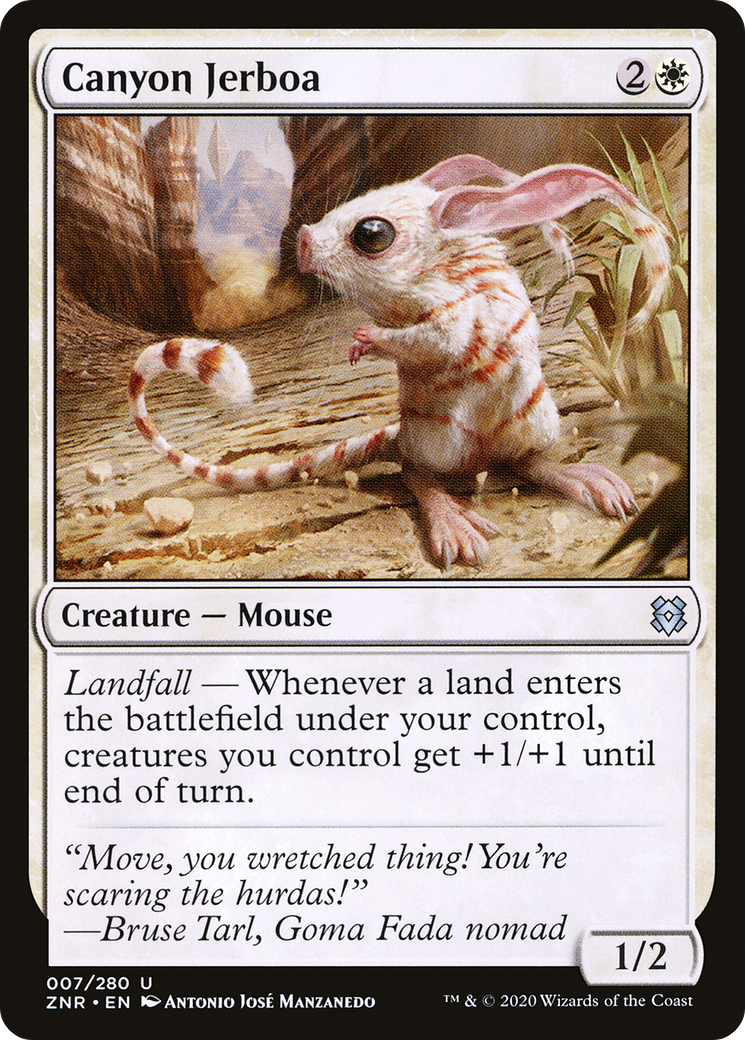 Canyon Jerboa (ZNR-007) - Zendikar Rising