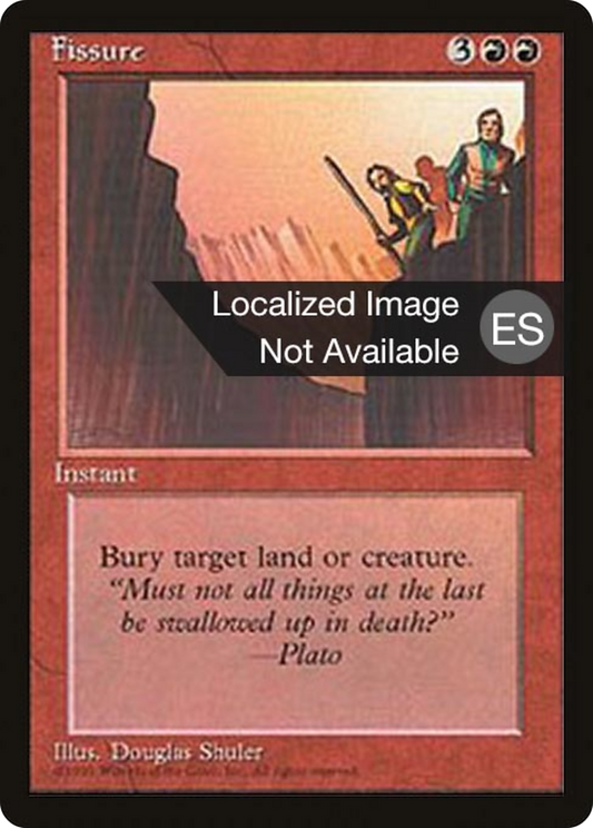 Fissure (4BB-194) - Fourth Edition Foreign Black Border