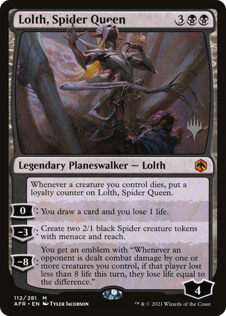 Lolth, Spider Queen (PPAFR-112) - Adventures in the Forgotten Realms Promos Foil (Promo Pack)