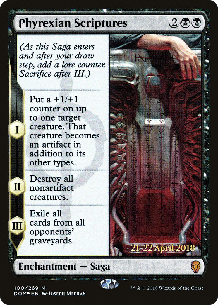 Phyrexian Scriptures (PDOM-100S) - Dominaria Promos Foil