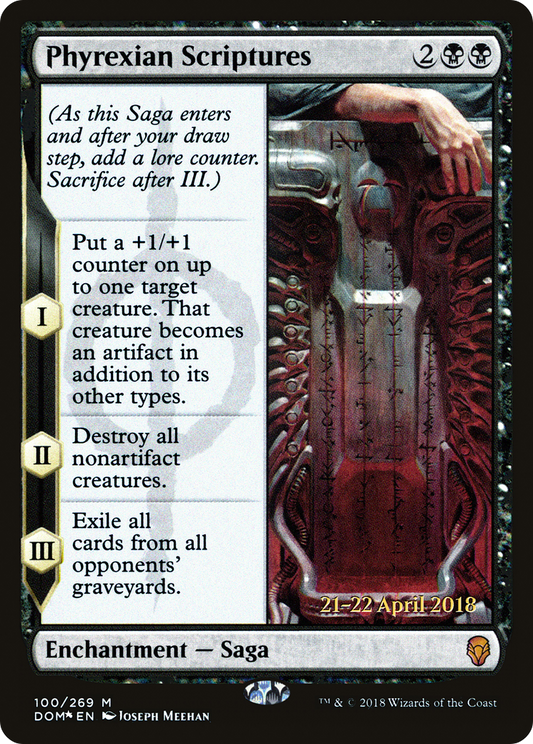 Phyrexian Scriptures (PDOM-100S) - Dominaria Promos Foil