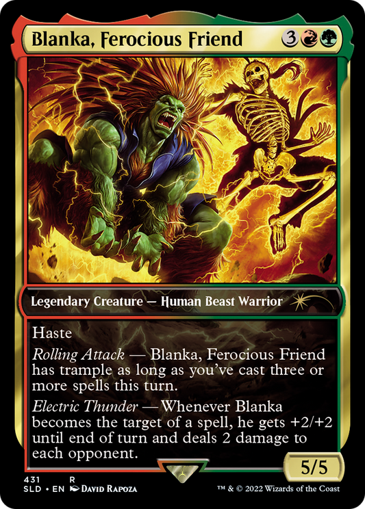 Blanka, Ferocious Friend (SLD-431) - Secret Lair Drop / Blanka, Ferocious Friend Foil