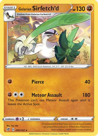 Galarian Sirfetch'd 095/192 - Deck Exclusives Normal - Rare
