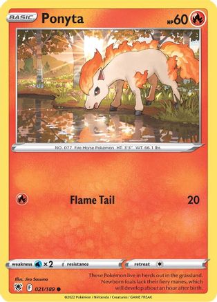 Ponyta 21/189 - Astral Radiance Reverse Holofoil