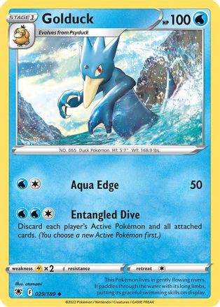 Golduck 029/189 - SWSH10 Astral Radiance Reverse Holofoil - Uncommon